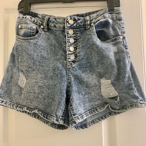 Denim shorts
